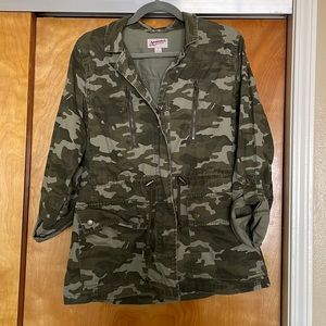 Green Camo Jean Jacket